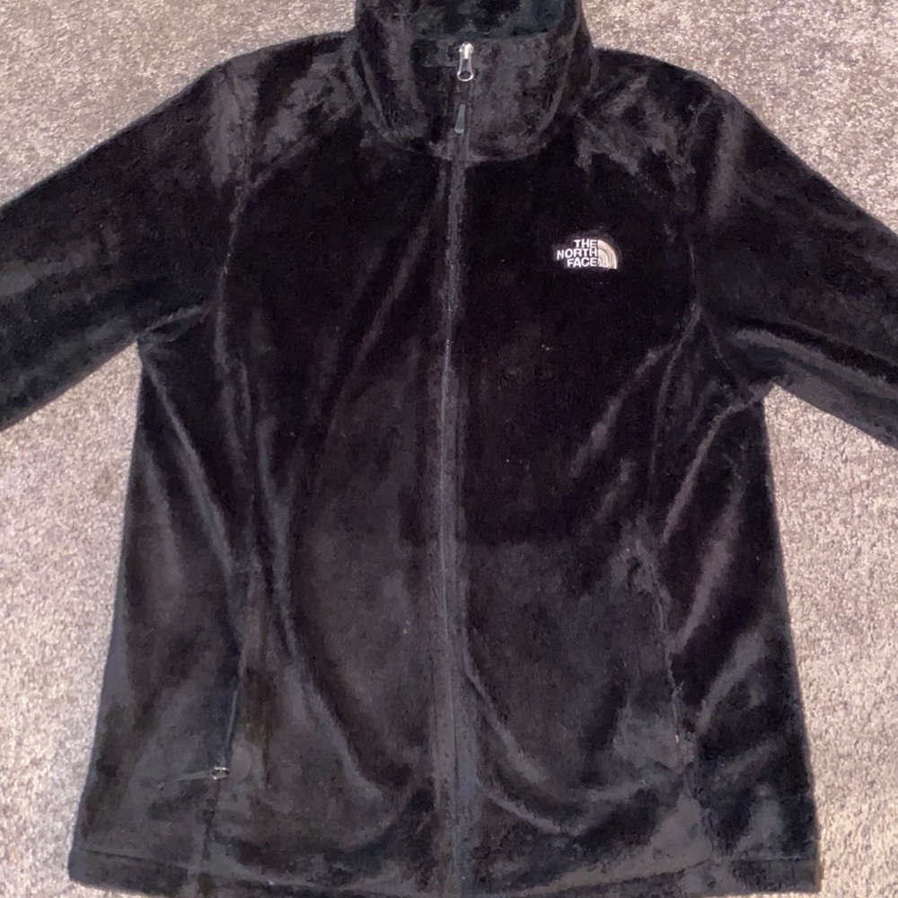fleece collared zip up